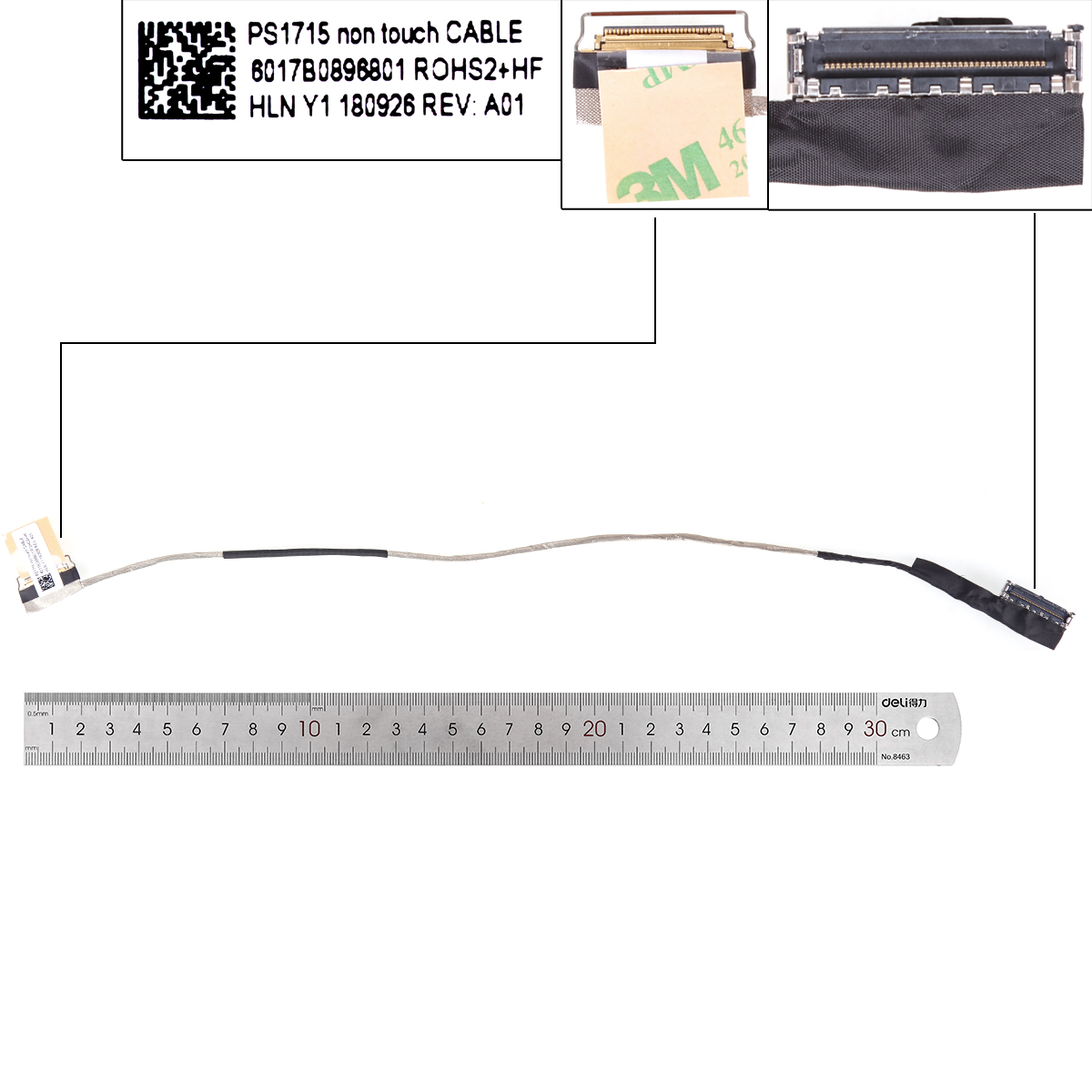 Picture of New LCD Display Screen Cable Replacement  For HP 850 855 750 755 G5 ZBOOK 15U PS1715 without touch.